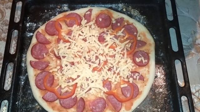 ПИЦЦА В ДУХОВКЕ #пицца в духовке #pizza in the oven смотреть онлайн