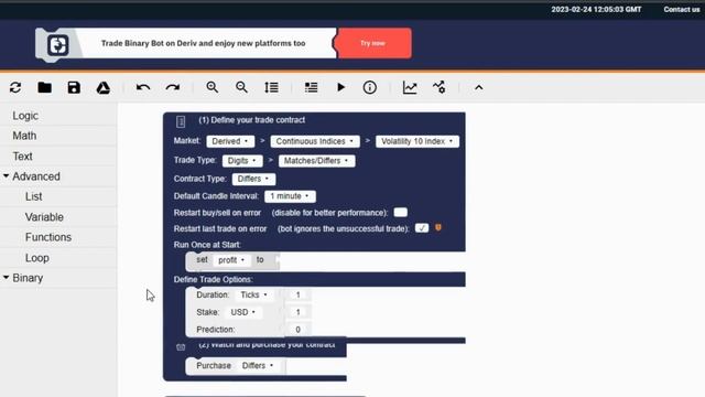 HOW TO CREATE VARIABLES IN BINARY BOT [BINARY BOT LAB] LESSON 2 смотреть онлайн