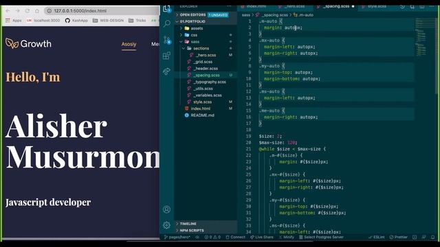 Sass - landing page yaratish 2-qism смотреть онлайн