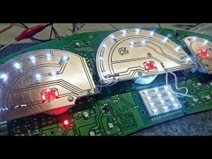 Пересвет приборной панели Приора АП