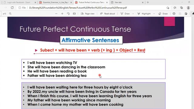 Future Perfect Continuous Tense 1 смотреть онлайн