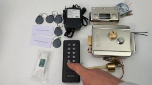 Комплект электромеханического замка на калитку с кодовой панелью