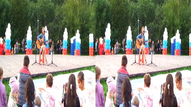 3D видео для 3D очков LG, Samsung, анаглиф. Празднование Дня города Москвы в Коровинском парке. смотреть онлайн