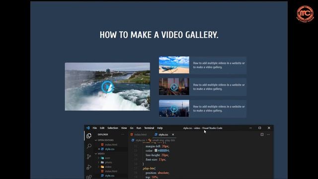 How To Make Video Gallery In HTML,CSS And javaScript Website Step By Step Easy Tutorial. смотреть онлайн