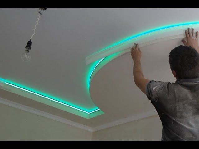 Фигурный потолок ? КАК можно поклеить ПОЛУКРУГОМ потолочный плинтус, галтель, багет смотреть онлайн