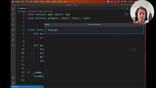 How to submit and handle input in a Textual app смотреть онлайн