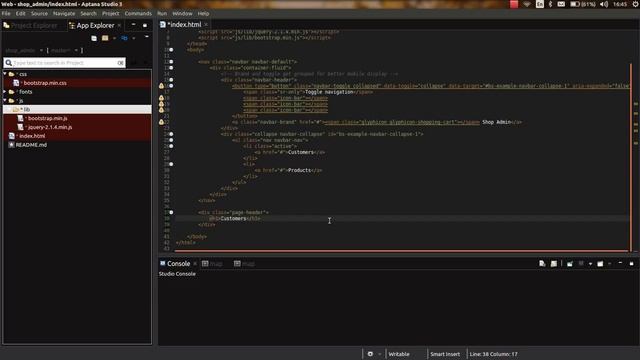 Shop Admin (part I: Bootstrap) смотреть онлайн