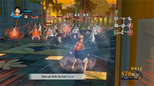 One Piece: Pirate Warriors (Ps3) - 7. Босс Крокодаил (Crokodile) первая схватка. смотреть онлайн