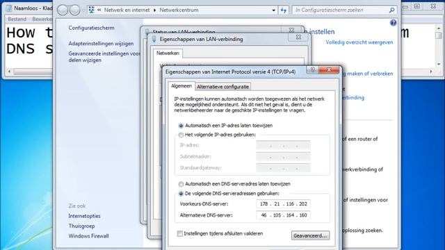 Configure YourDNSService.net DNS servers in Windows 7 смотреть онлайн