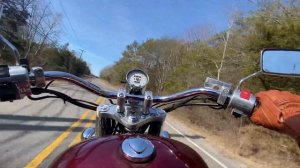 Honda Shadow Sabre 1100 ride under the bluest Alabama skies