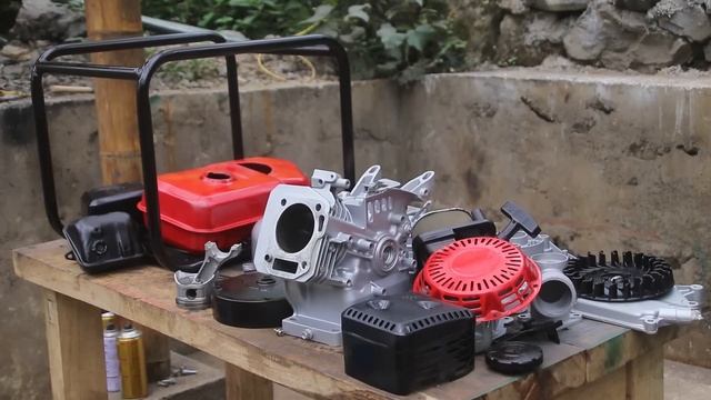 ?2 Days Supergirl Repairs Gasoline Water Pump To Drain The Fish Pond | Linguoer-Restoration Pump