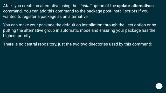 Ubuntu's /etc/alternatives mechanism смотреть онлайн