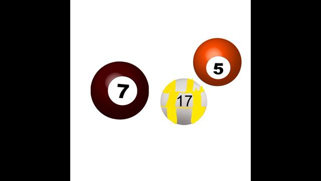 Семёрка и Пятёрка знакомятся с жёлтым клетчатым, 17-м шаром