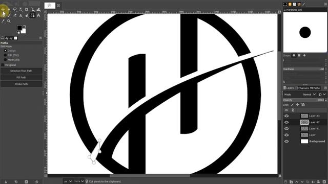 H Logo Design In Gimp Tutorial 2.10 || Logo Design Letters смотреть онлайн
