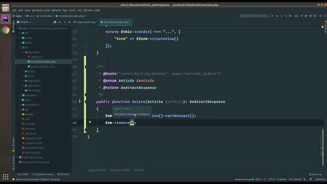 Symfony 5 - Supprimer un article смотреть онлайн
