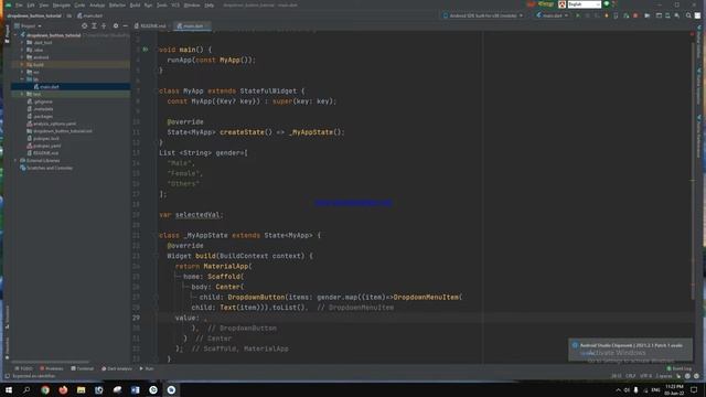 21.Dropdown button in flutter. flutter bangla tutorial.flutter dev #dropdownbutton #flutter #button смотреть онлайн