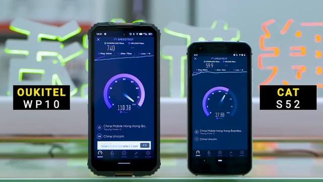 Oukitel WP10 5G / SPEED Test / 5G test / Oukitel vs CAT смотреть онлайн