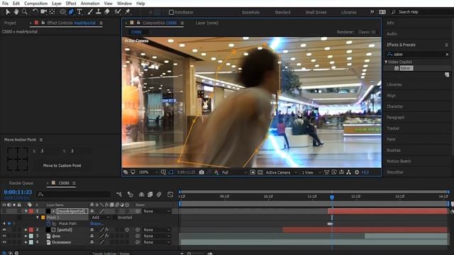 ПОРТАЛ в Adobe After Effects. Разбор ЭФФЕКТОВ. Видеомонтаж со СПЕЦЭФФЕКТАМИ. Плагин Saber