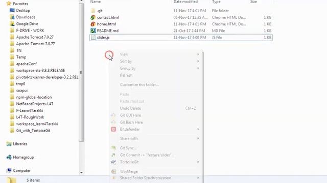 TortoiseGit Tutorial 9c git clean using tortoiseGit смотреть онлайн