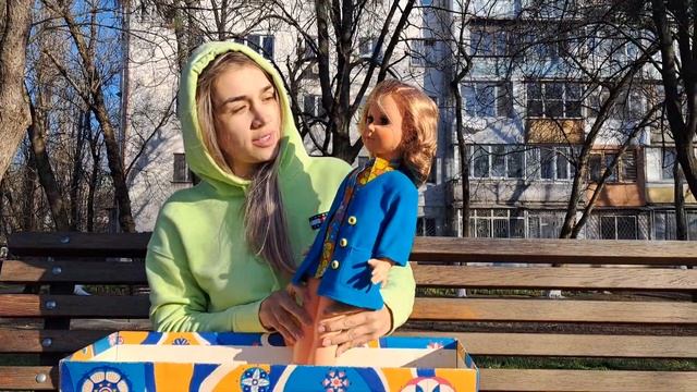 коллекционная новая кукла ГДР. Люся. смотреть онлайн