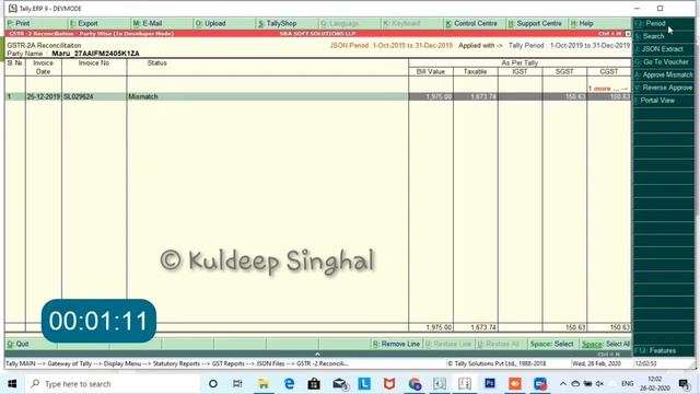 GSTR 2A Reconciliation & invoice matching GSTR-2 With Account In Tally || GST में परचेस का मिसमैच смотреть онлайн