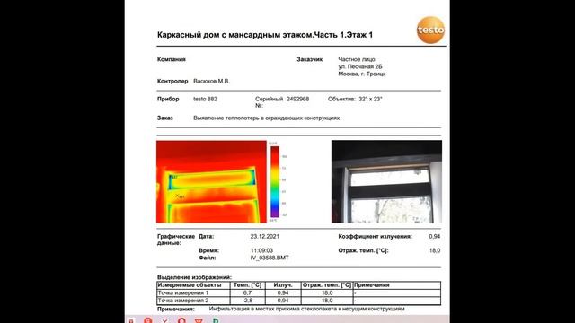 Конденсат в каркасном доме. Ищем причины тепловизором. смотреть онлайн