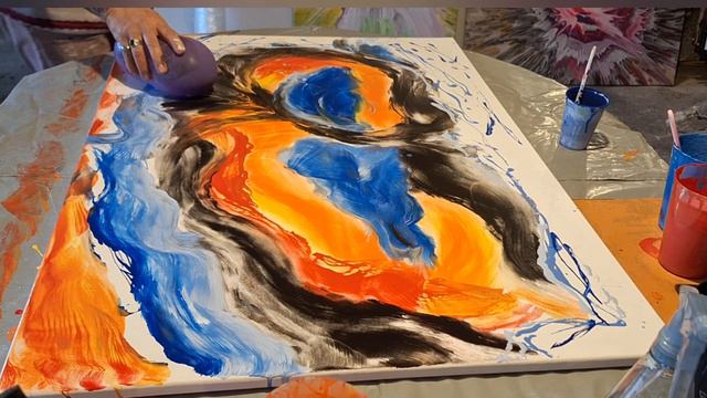 ARTE FLUIDO MÁGICO ✨️ 🎨 PINTAR ABSTRACTOS CON UN GLOBO🎈Y UN PLÁSTICO 💥🔥 ARTE Y TERAPIA смотреть онлайн