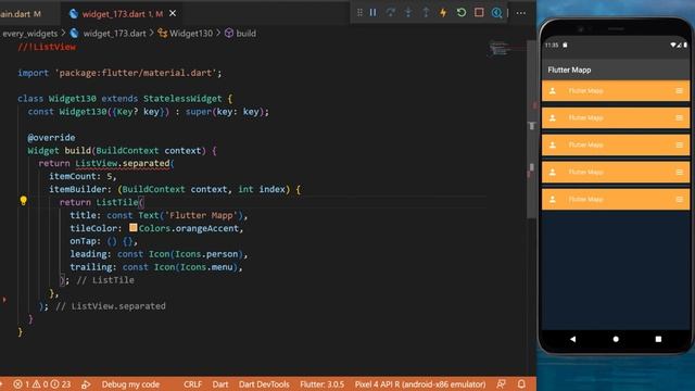 Flutter ListView Widget смотреть онлайн