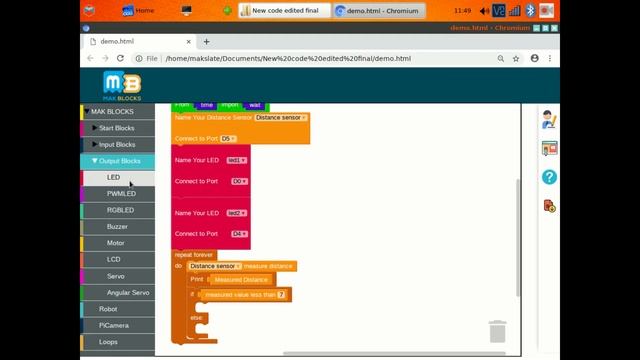 Drag and drop programming of makslate using makblocks смотреть онлайн