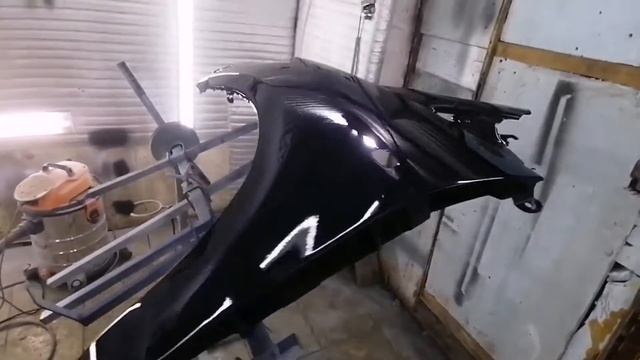 Ремонт крыла, покраска и наносим лак MOBIHEL 2К HS V5 AS смотреть онлайн