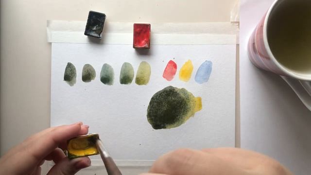 Урок по смешению цветов 2! Получаем зеленые оттенки смотреть онлайн