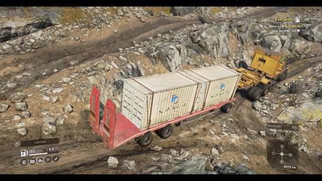 Snow Runner - fuel oder - deliver cargo container to the warehouse смотреть онлайн