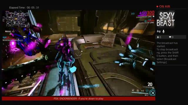 Warframe PS4 Douchebag Three come at me while pigment farming XD смотреть онлайн