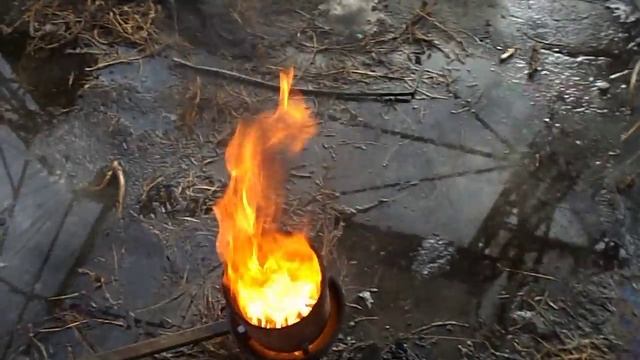 Горелка древних людей на масле-отработке. смотреть онлайн