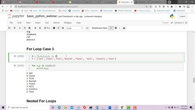 Python Basics 4 - Loops (For, While, Continue and Break) смотреть онлайн
