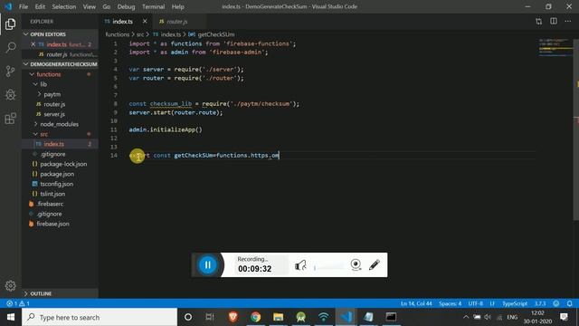 GENERATE PAYTM CHECKSUM USING FIREBASE SERVER 2020|PAYTM PAYMENT INTEGRATION WITH FIREBASE SERVER смотреть онлайн