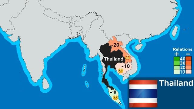 Relations Between Countries In South - East Asia (old Data)