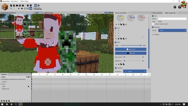 Klee & Creeper SpeedArt render minecraft | Mine-Imator смотреть онлайн