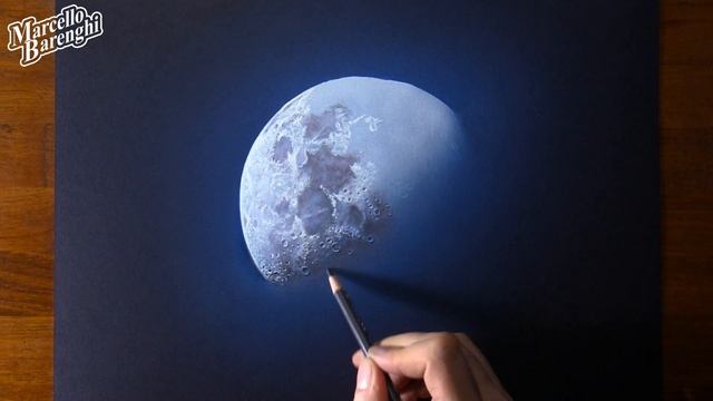 Drawing the Moon ? Moon Landing 50th Anniversary ?? 3D Art смотреть онлайн