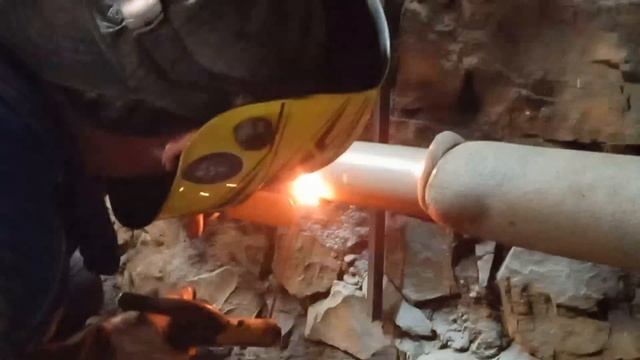 Изготовление теплоузла реальными сварщиками в городе.  Ч - 2.