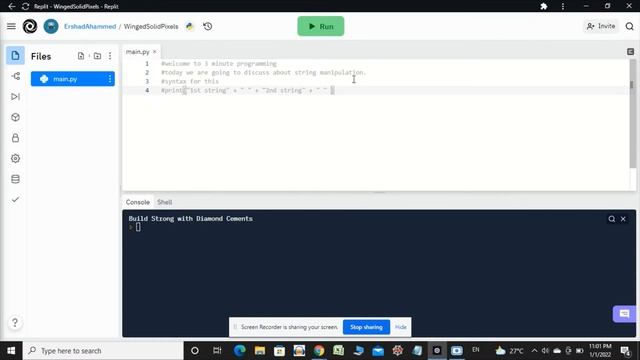 Python String Manipulation смотреть онлайн