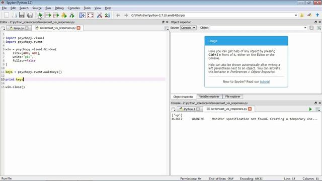 Programming for Psychology & Vision Science - Collecting Responses смотреть онлайн