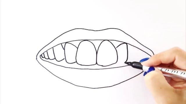 [collection] How to draw a lips | Как нарисовать губы | Сурет салу ерін смотреть онлайн