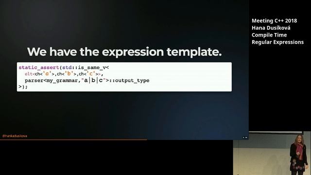Compile time regular expressions - Hana Dusíková - Meeting C++ 2018 смотреть онлайн