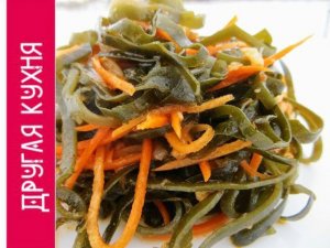 Как приготовить вкусный салат из морской капусты.