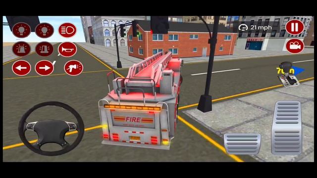 Real Fire Truck Driving Simulator 2021 - New Fire Fighting Fireman's Daily#25 - Android IOS GamePla смотреть онлайн