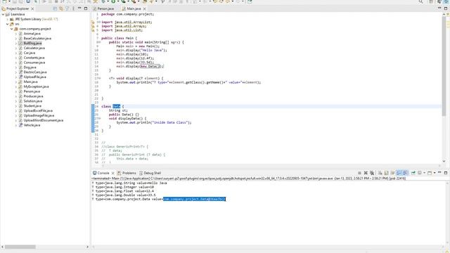 Java Generic methods смотреть онлайн