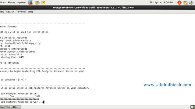 Postgresql Enterprise Installation смотреть онлайн