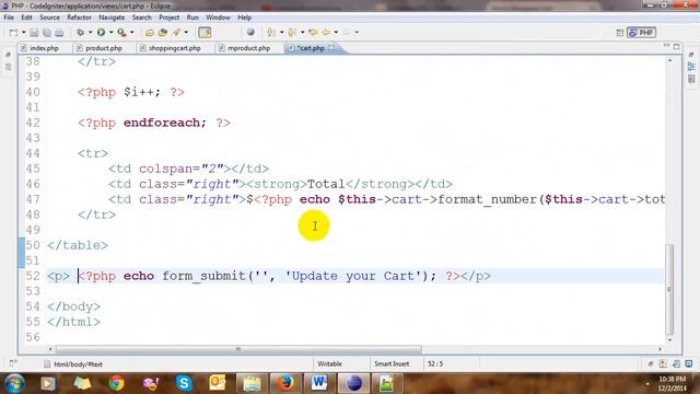 Building Shopping Cart using CodeIgniter смотреть онлайн