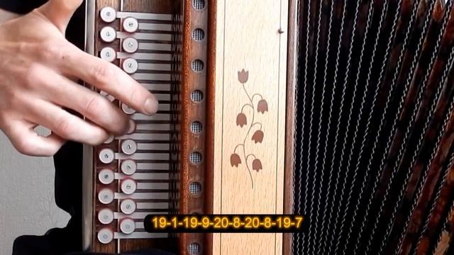 Карело-финская полька(разбор на гармони,с цифрами) смотреть онлайн